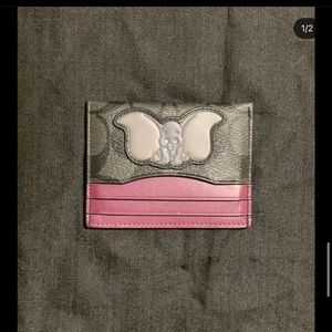 Authentic coach dumbo card holder
